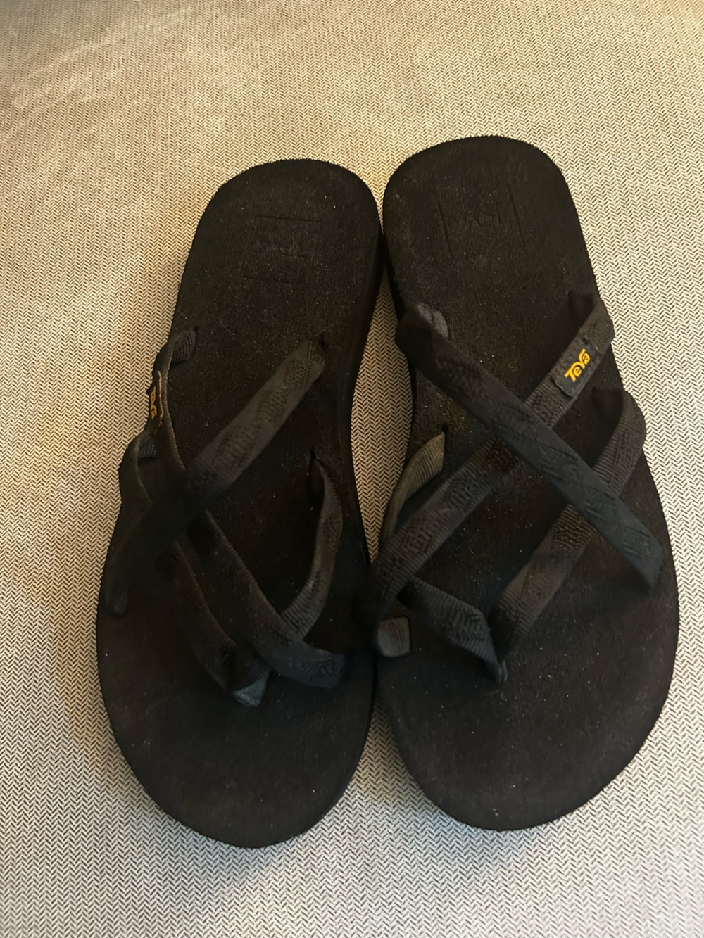 Teva Black Women's Crisscross Strap Sandals
